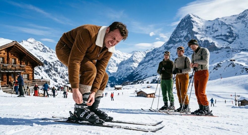 Skifahrer mit Schmerzen 2026